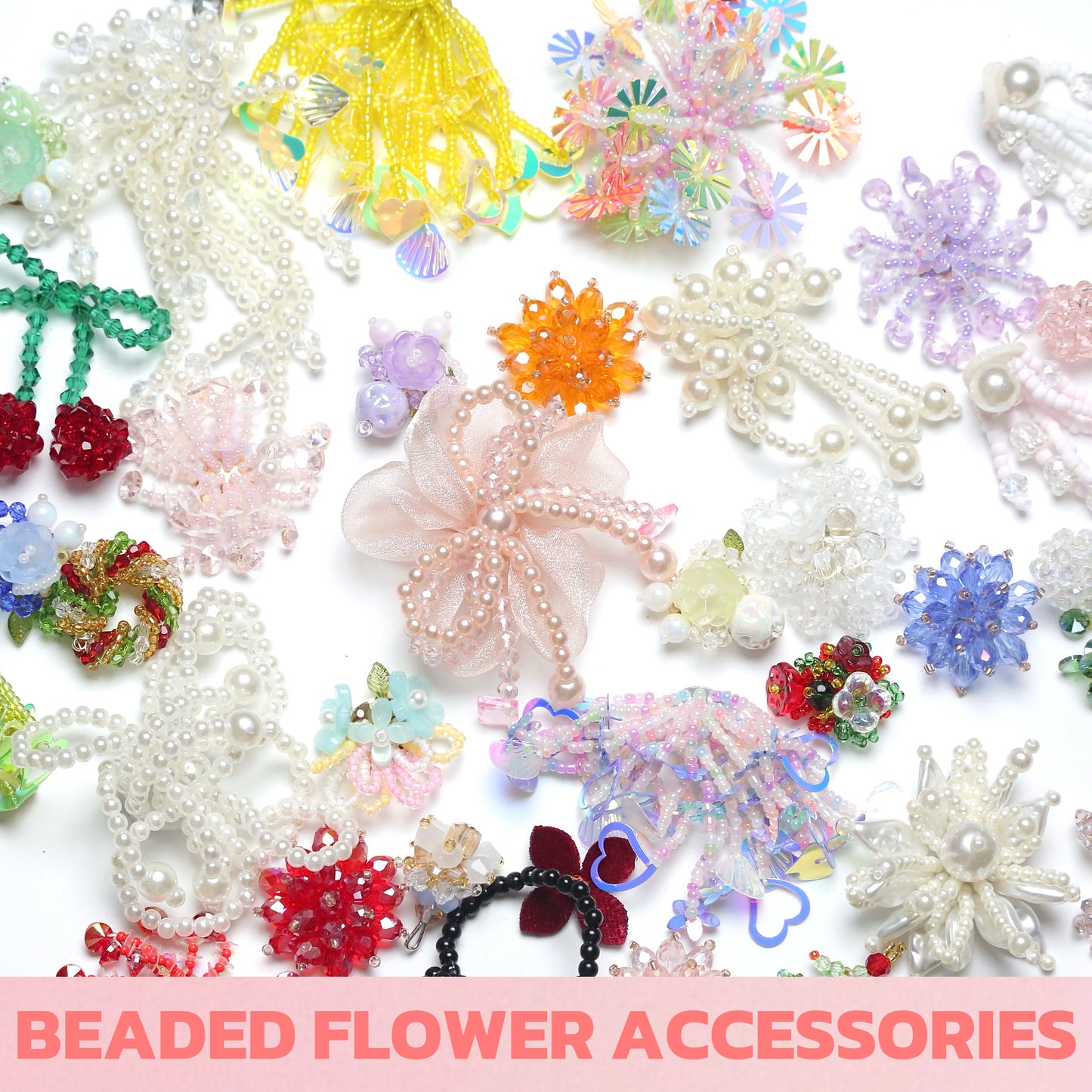 BEADED FLOWER ACCESSORIES