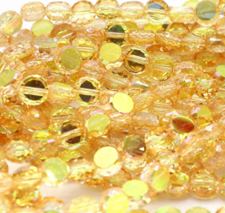 Crystal glass beads (wheel /round and other beads) Beadss Blind Bag
