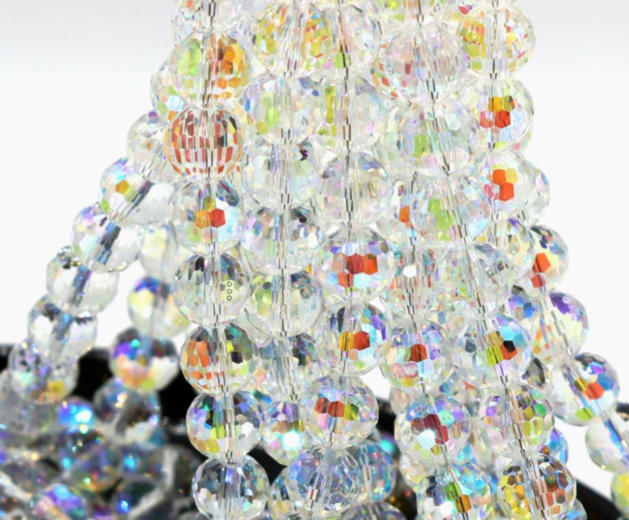 Crystal glass beads (wheel /round and other beads) Beadss Blind Bag