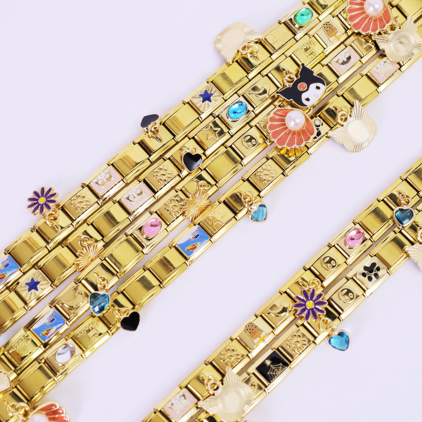 DIY Italian Modular Bracelet-Gold