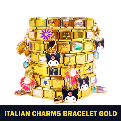 DIY Italian Modular Bracelet-Gold
