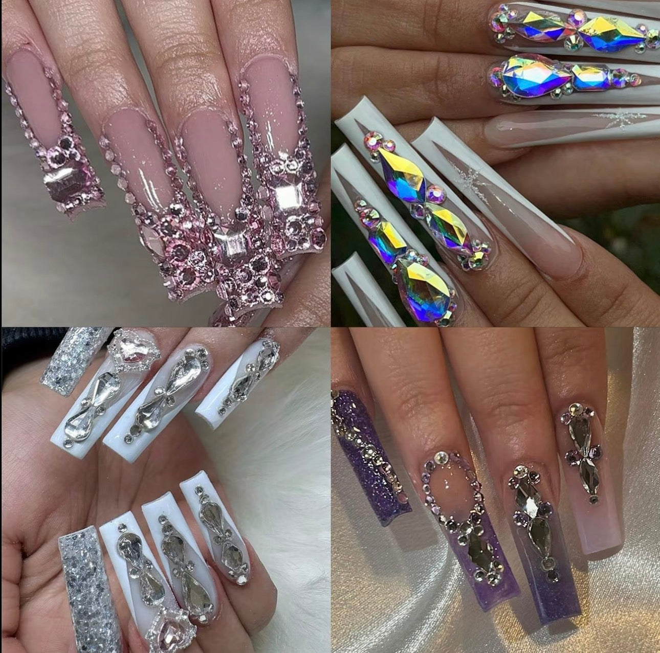 Luxury K9 Crystal Nail Art Accessories Sparkling Rhinestone DIY Decoration