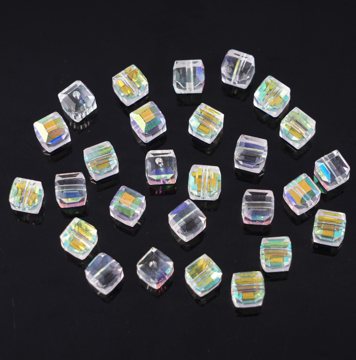 Crystal glass beads (wheel /round and other beads) Beadss Blind Bag