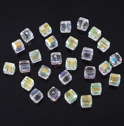 Crystal glass beads (wheel /round and other beads) Beadss Blind Bag