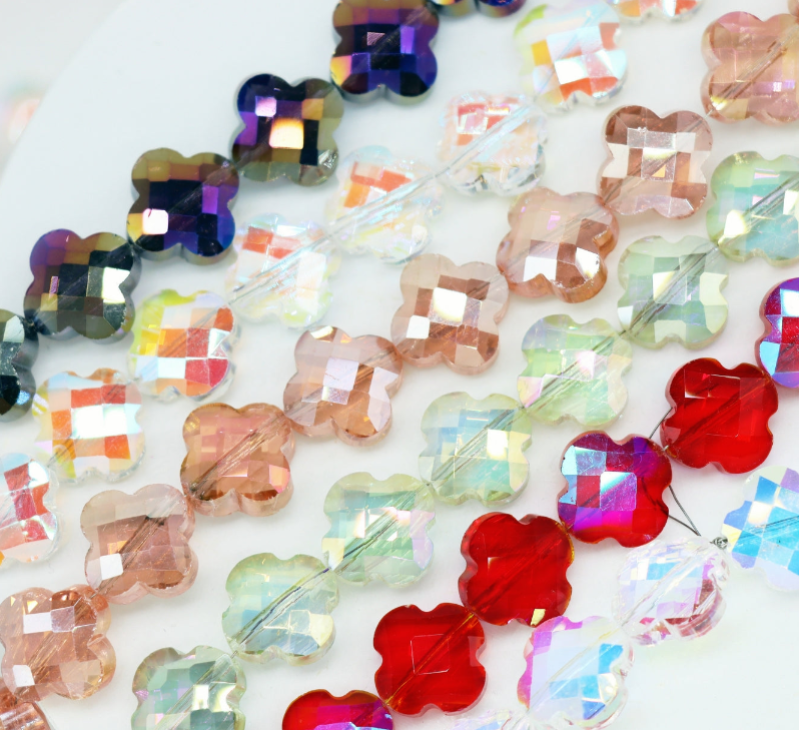 Crystal glass beads (wheel /round and other beads) Beadss Blind Bag